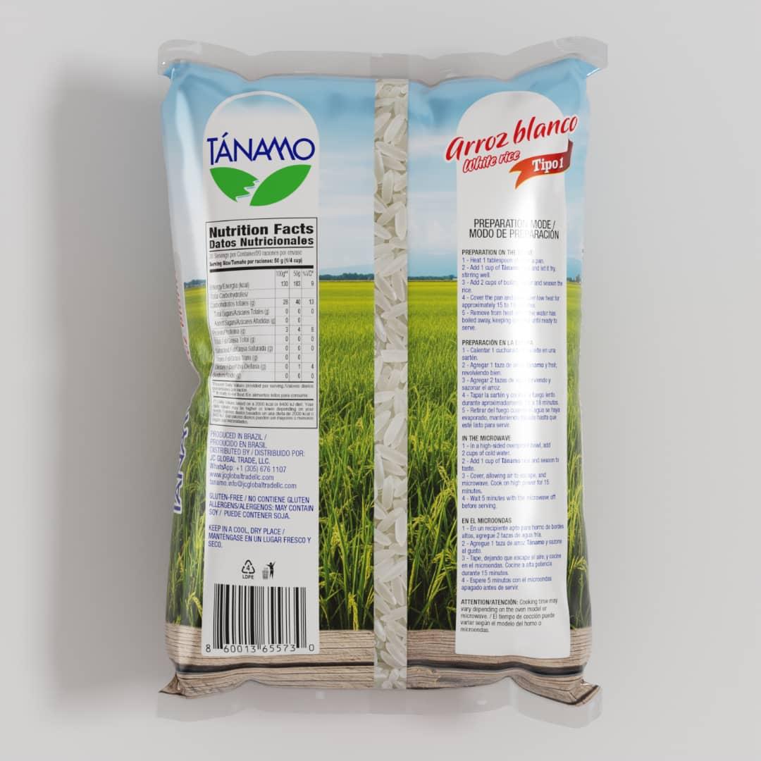 Tánamo White Rice Back - Nutrition